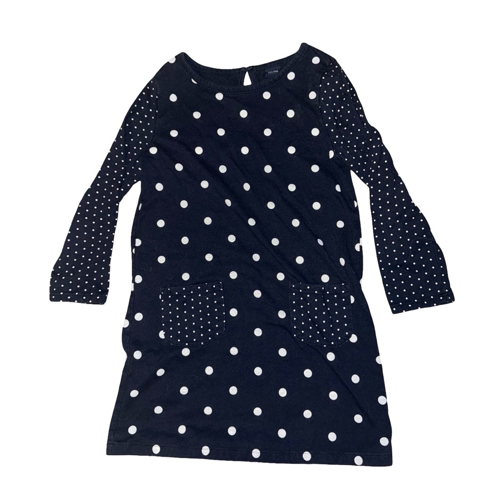 Gap Kids Polka Dot Dress in Navy & White Size 4T, EUC